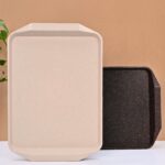Serving Greet Tray 17 inch set of 2 | Earth friendly Unbreakable tray Made with Bamboo Fibers & Rice Husk Fiber | Microwave and fridge Safe tray| for Hot & Cold servings - Image 8