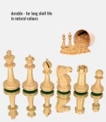 Inspiration chess set with inlay wooden board