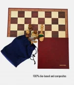 Scholastic chess set with folding chess board