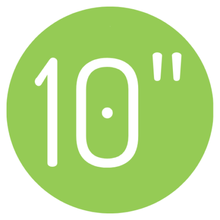 10 inch logo