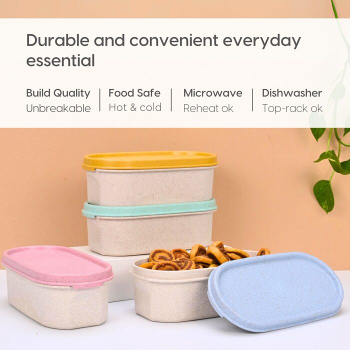 NatureBox Lunch box Set for Office made from rice husk