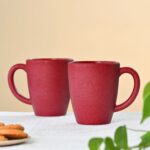 Classic Mug 300 ml | Set of 2 | Unbreakable Mugs Made with Rice Husk & Bamboo Fibers | Microwave Safe Mugs | For Hot & Cold Servings
