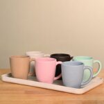 Classic Mug 300 ml | Set of 6 | Unbreakable Mugs Made with Rice Husk & Bamboo Fibers | Microwave Safe Mugs | For Hot & Cold Servings