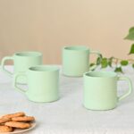 Comfy cup 200 ml set of 4 | Earth friendly Unbreakable cups Made with Rice Husk & Bamboo Fibers | Microwave Safe cups | for Hot & Cold servings