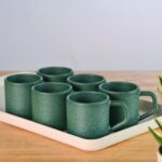 Comfy cup 200 ml set of 6 | Earth friendly Unbreakable cups Made with Rice Husk & Bamboo Fibers | Microwave Safe cups | for Hot & Cold servings