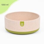 EcoBlend Antiskid Pet Bowl | 1350 ml | Eco Friendly Feeding Bowls For Dogs, Cats & all Pets | Petware Made of Rice Husk & Bamboo Biocomposites |