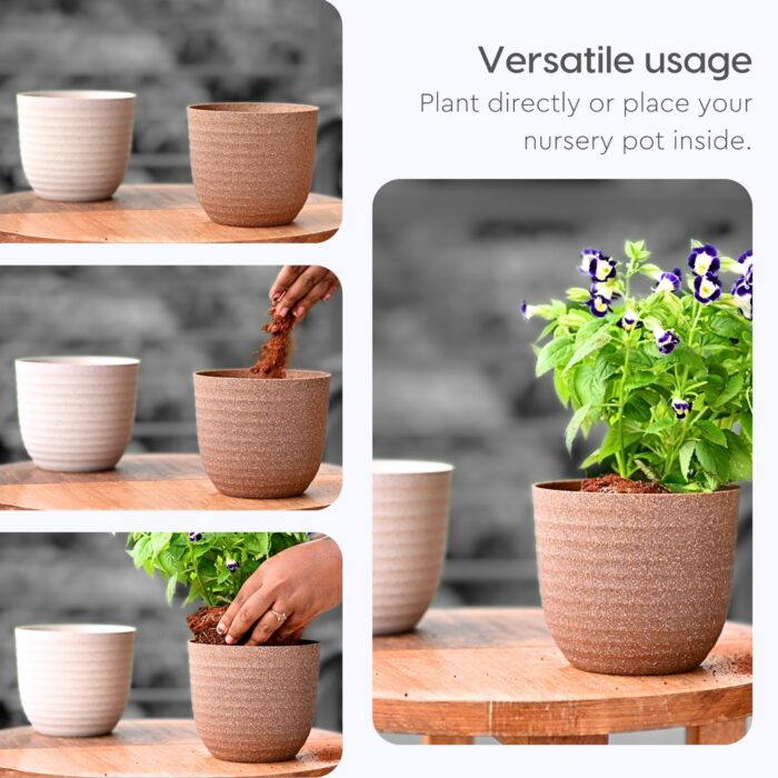 Verona planter sand