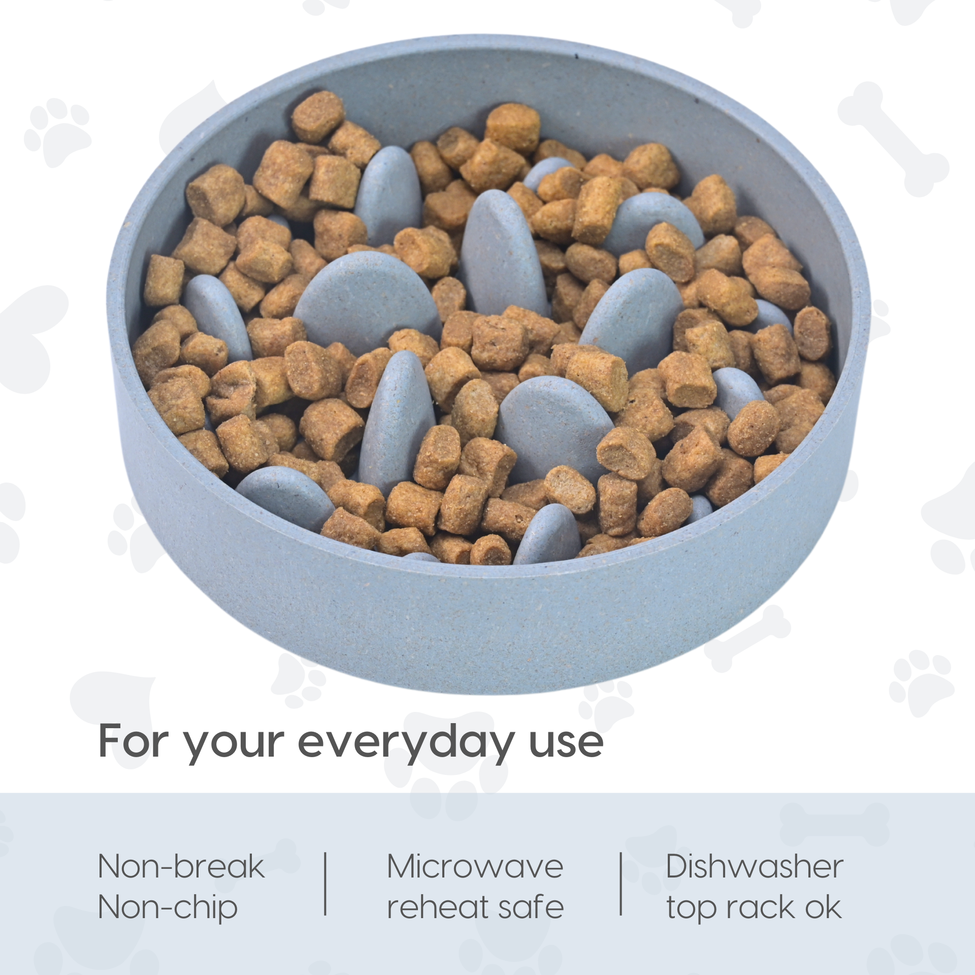 Maze Slow Feeding Dog Bowl from Bamboo fibers