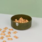 Green Paws Pet Bowl 350 ml | Earth friendly Unbreakable Bowls Made with Bamboo Fibers & Rice Husk Fiber | Microwave Safe and Pet Safe bowls| for Hot & Cold servings