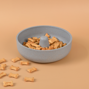 Fountain Slow Feeding Pet Bowls | 430 ml |Earth friendly Unbreakable Bowls Made with Bamboo Fibers & Rice Husk Fiber | Microwave Safe and Pet Safe bowls| for Hot & Cold servings
