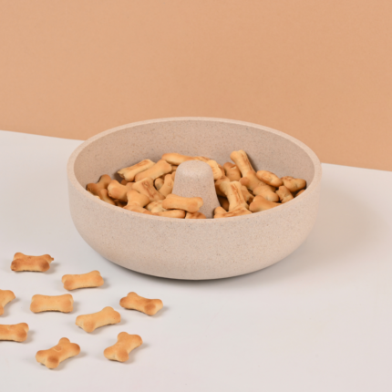 EcoSteel 2-in-1 Feeding Pet Bowls | 750 ml | Eco friendly For Dogs, Cats & Pets | Made of Rice Husk & Bamboo Biocomposites