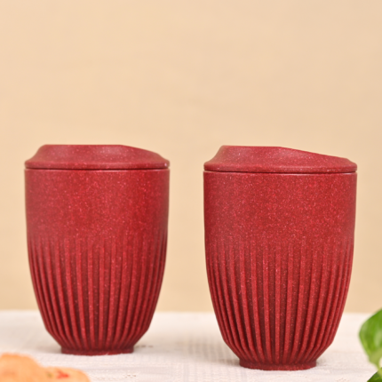 Retro Cup 350 ml set of 2 | Earth friendly Unbreakable cups