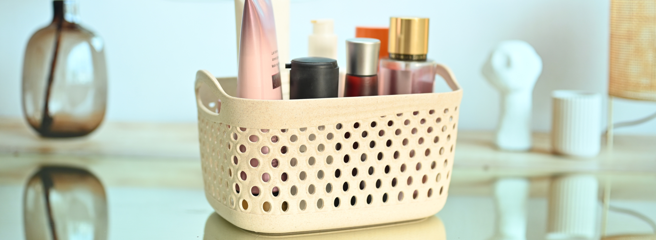 bathroom organizer, bathroom storage box