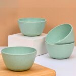 Eha Earth-Friendly Set of 4 Small Curry Bowls for Kitchen | 175 ml | Made with Bamboo Fibers & Rice Husk| Microwave Safe Bowl Set | for Hot & Cold Serving Bowls - Image 3