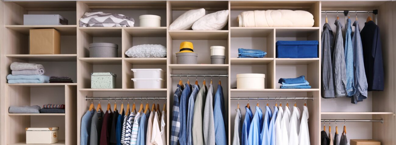 wardrobe organiser, wardrobe storage ideas