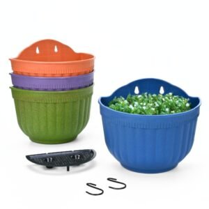 metal hook self watering planters