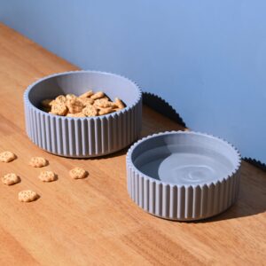 dog Food Bowl Earth Friendly Ecocog Dog Food Bowl | Set of 2 | 750 ml & 500 ml | Anti-Skid Dog Bowl | Pet Bowl Made with Rice Husk Biocomposites