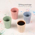 Earth Friendly Cutting Chai Cups | 100 ml Cutting Chai Cup Set of 4 | Made with Rice Husk & Bamboo Fibers | Holi Gift Pack - Image 7