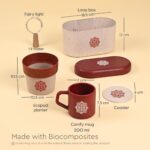 Earth Friendly Gifts | Mandala Printed Mug and Planter | Fairy Lights, Keychain, Loopac Box | For Family and Friends | Mugs for Gifts | Made with Rice Husk - Image 2