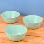 Earth Friendly Bloom Bowl for Serving | Set of 3 | 1200 ml | Bowls Made with Rice Husk Biocomposite | Microwave Safe Bowl Set ( Reheat ) | Bowls for Snacks - Image 2