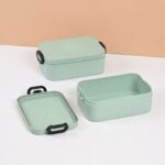 Earth Friendly Soul Snack Box | 800 ml | Set of  2 | Made With Rice Husk Biocomposites | Microwave Safe & Snacks box for Kids | Kids Snacks box for School - Image 3