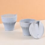 Earth Friendly Rafter Coffee Mug with Lid | Set of 2 | 175 ml | Tea Cup Set | Made with Rice Husk | Microwave Safe Mugs for Gifting - Image 7