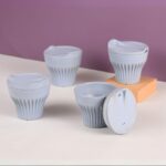 Earth Friendly Rafter Coffee Mug with Lid | Set of 4 | 175 ml | Tea Cup Set | Made with Rice Husk | Microwave Safe Mugs for Gifting - Image 8
