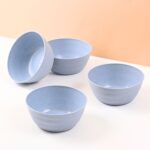 Earth Friendly Bloom Bowl for Serving | Set of 4 | 600 ml | Bowls Made with Rice Husk Biocomposite| Microwave Safe Bowl Set ( Reheat ) | Bowls for Snacks - Image 6