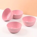 Earth Friendly Bloom Bowl for Serving | Set of 4 | 600 ml | Bowls Made with Rice Husk Biocomposite| Microwave Safe Bowl Set ( Reheat ) | Bowls for Snacks - Image 4