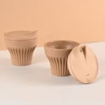 Earth Friendly Rafter Coffee Mug with Lid | Set of 2 | 175 ml | Tea Cup Set | Made with Rice Husk | Microwave Safe Mugs for Gifting - Image 10