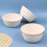 Earth Friendly Bloom Bowl  for Serving | Set of 4 | 600 ml |Bowls Made with Rice Husk Biocomposite| Microwave Safe Bowl Set ( Reheat ) | Bowls for Snacks - Image 3
