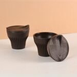 Earth Friendly Rafter Coffee Mug with Lid | Set of 2 | 175 ml | Tea Cup Set | Made with Rice Husk | Microwave Safe Mugs for Gifting - Image 6