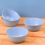 Earth Friendly Bloom Bowl for Serving | Set of 4 | 1200 ml | Bowls Made with Rice Husk Biocomposite| Microwave Safe Bowl Set ( Reheat ) | Bowls for Snacks - Image 5