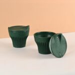 Earth Friendly Rafter Coffee Mug with Lid | Set of 2 | 175 ml | Tea Cup Set | Made with Rice Husk | Microwave Safe Mugs for Gifting - Image 9