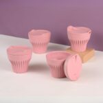 Earth Friendly Rafter Coffee Mug with Lid | Set of 4 | 175 ml | Tea Cup Set | Made with Rice Husk | Microwave Safe Mugs for Gifting - Image 9