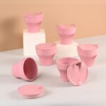 Earth Friendly Rafter Coffee Mug with Lid | Set of 6 | 175 ml | Tea Cup Set | Made with Rice Husk | Microwave Safe Mugs for Gifting - Image 10