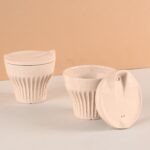 Earth Friendly Rafter Coffee Mug with Lid | Set of 2 | 175 ml | Tea Cup Set | Made with Rice Husk | Microwave Safe Mugs for Gifting - Image 3