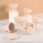 Earth Friendly Rafter Coffee Mug with Lid | Set of 6 | 175 ml | Tea Cup Set | Made with Rice Husk | Microwave Safe Mugs for Gifting - Image 2
