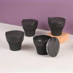 Earth Friendly Rafter Coffee Mug with Lid | Set of 4 | 175 ml | Tea Cup Set | Made with Rice Husk | Microwave Safe Mugs for Gifting - Image 6