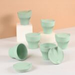 Earth Friendly Rafter Coffee Mug with Lid | Set of 6 | 175 ml | Tea Cup Set | Made with Rice Husk | Microwave Safe Mugs for Gifting - Image 5