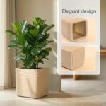 Earth-Friendly Portico Pots for Home Big Size | 18 inch | Pack of 1 | Made with Rice Husk Biocomposite | UV Protected - Image 6