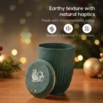 Earth Friendly Christmas Gifts For Family & Friends | Printed Mug and Coasters Set of 2 | Loopac Box | 350 ml | Mugs for Gifts | Made with Rice Husk - Image 3