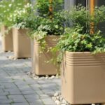 Earth-Friendly Portico Pots for Home Big Size | 18 inch | Pack of 1 | Made with Rice Husk Biocomposite | UV Protected - Image 7