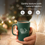 Earth Friendly Christmas Gifts For Family & Friends | Printed Mug and Coasters Set of 2 | Loopac Box | 350 ml | Mugs for Gifts | Made with Rice Husk - Image 3