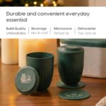 Earth Friendly Christmas Gifts For Family & Friends | Printed Mug and Coasters Set of 2 | Loopac Box | 350 ml | Mugs for Gifts | Made with Rice Husk - Image 4