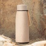 Earth Friendly Motiva Water Bottle for Office with Stainless Steel Inner | 1 Unit, 400 ml | Made with Rice Husk | Water Bottles for Adults | Bottle for School Kids