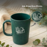 Earth Friendly Christmas Gifts For Family & Friends | Printed Mug and Coasters Set of 2 | Loopac Box | 350 ml | Mugs for Gifts | Made with Rice Husk - Image 4
