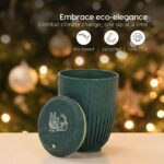 Earth Friendly Christmas Gifts For Family & Friends | Printed Mug and Coasters Set of 2 | Loopac Box | 350 ml | Mugs for Gifts | Made with Rice Husk - Image 5