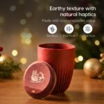 Earth Friendly Christmas Gifts For Family & Friends | Printed Mug and Coasters Set of 2 | Loopac Box | 300 ml | Mugs for Gifts | Made with Rice Husk - Image 3