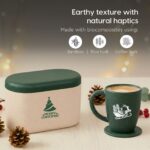 Earth Friendly Christmas Gifts For Family & Friends | Printed Mug and Coasters Set of 2 | Loopac Box | 300 ml | Mugs for Gifts | Made with Rice Husk - Image 3